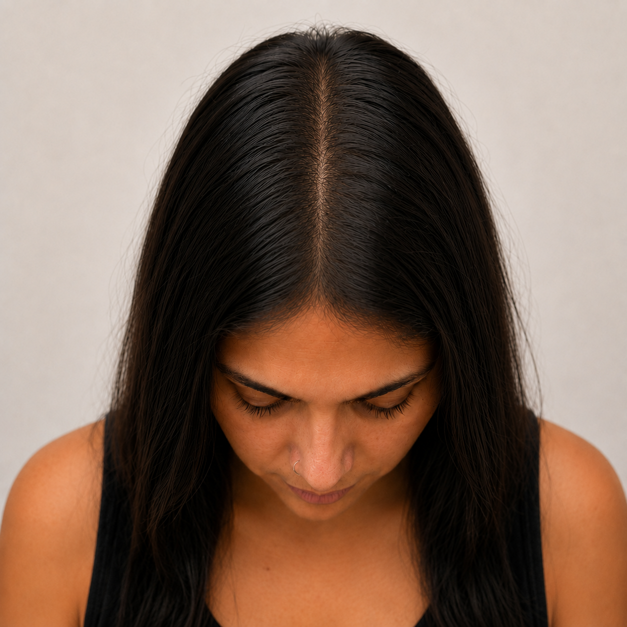 Representación visual de una raíz con mayor densidad